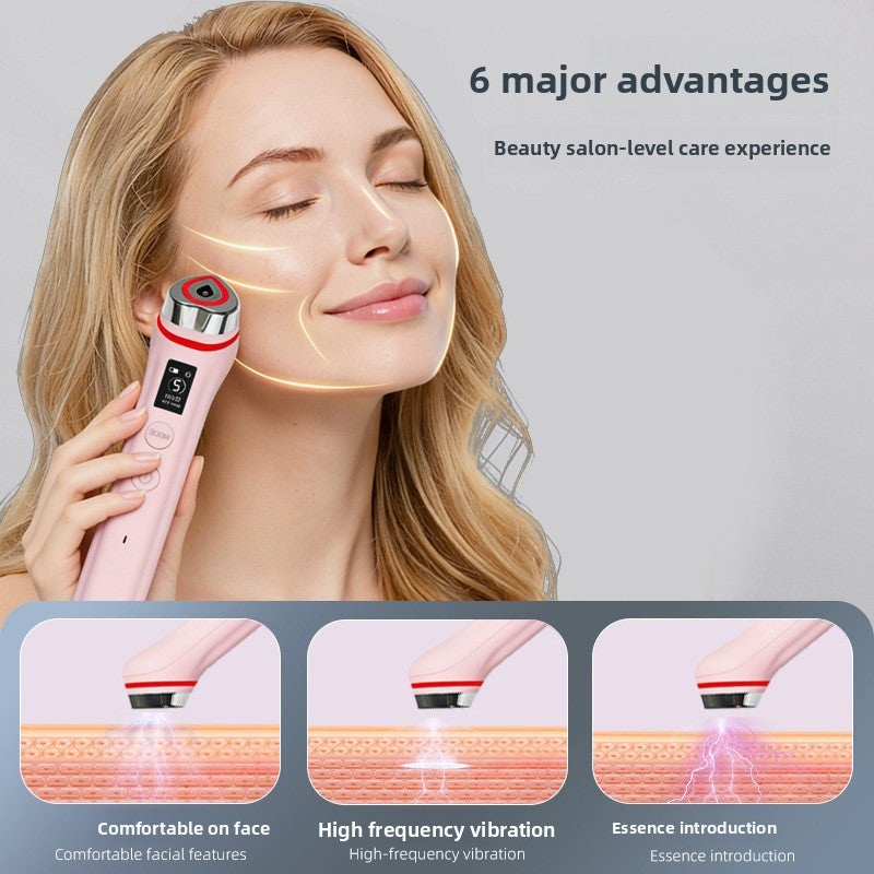 Sonic Facial Device with Red Light Therapy
